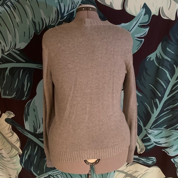 Grey heather colour block cardigan - Picture 5 of 7